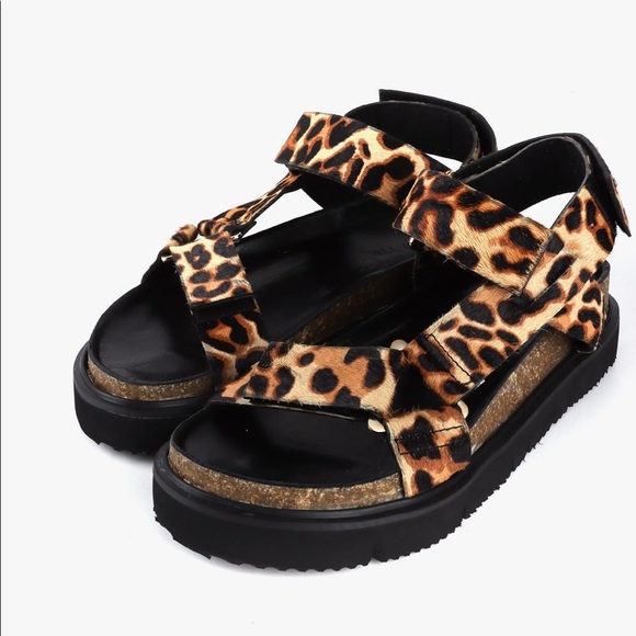 Anthropologie Shoes - Anthropologie Jungle Sandal  Leopard 8